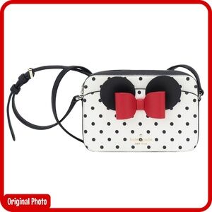 Kate Spade x Minnie Mouse Disney White Polka Dot Cross Body